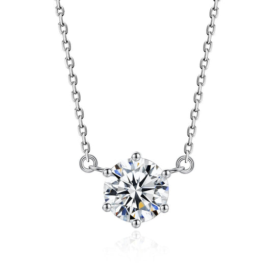 Bella Moissanite Diamond Necklace 1 Carat