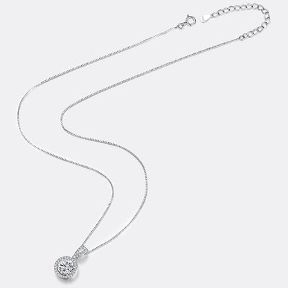 Moissanite Diamond Pendant Necklaces