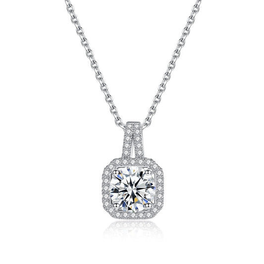Bella Moissanite Diamond Necklace 1CT Cubic Zirconia