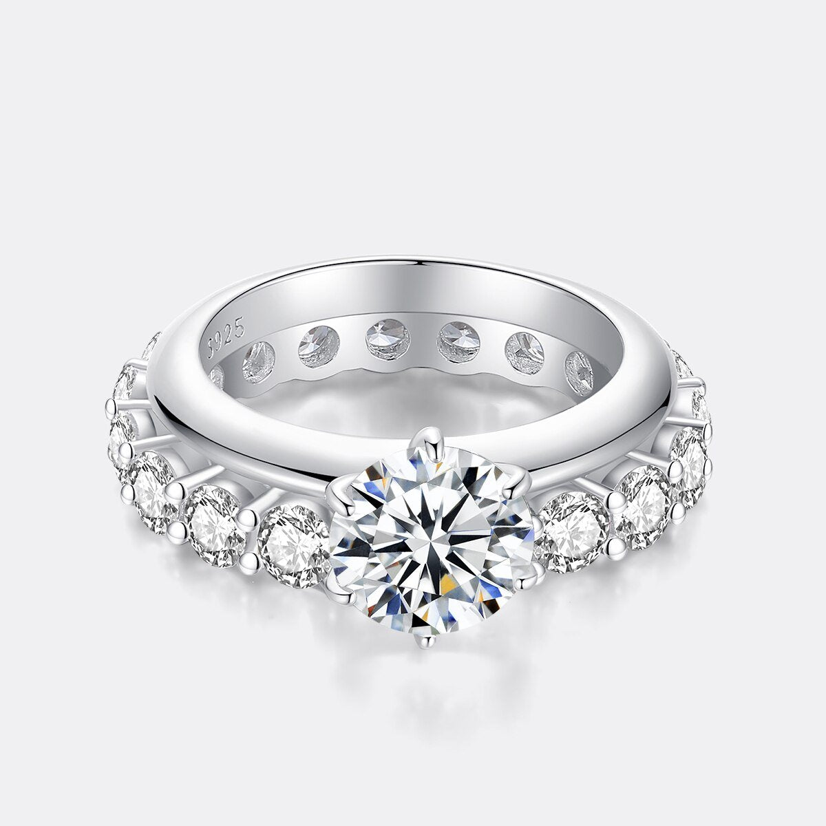 Bella Moissanite Diamond Ring Set Luxury
