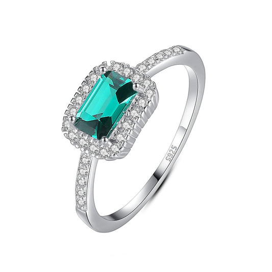 Bella Emerald Cut Gemstone Rings