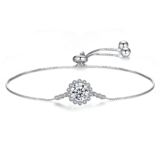 Bella Moissanite Diamond  1Ct Chain Bracelet
